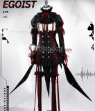 Guilty Crown EGOIST Inori Yuzuriha Black Gothic Cosplay Costume