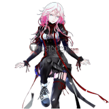 Guilty Crown EGOIST Inori Yuzuriha Black Gothic Cosplay Costume