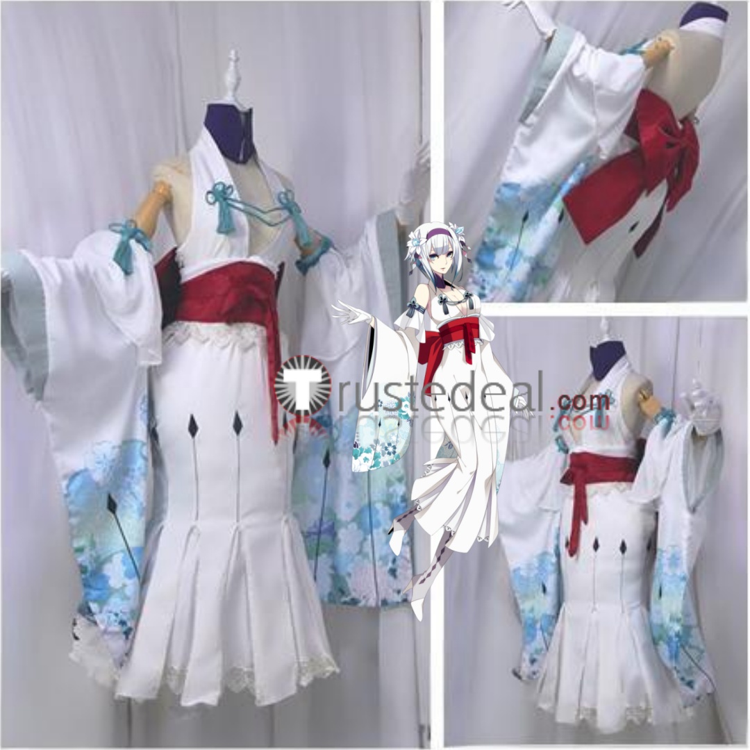 Pokemon Gijinka Froslass White Kimono Dress Cosplay Costume pokemon-gijinka-froslass-white-kimono-dress-cosplay-costume