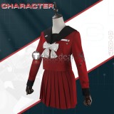 The Hundred Line Last Defense Academy Tsukumo Kako Uniform Red Cosplay Costume