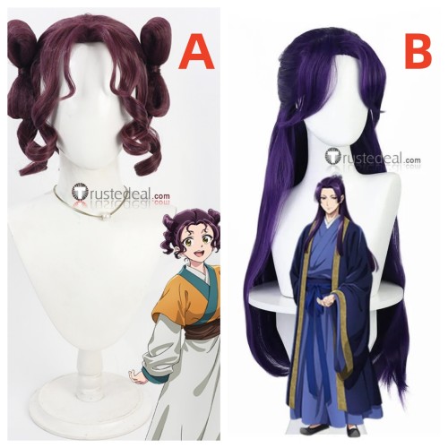Kusuriya no Hitorigoto The Apothecary Diaries Shisui Jinshi Purple Green Cosplay Wig