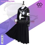 The Hundred Line Last Defense Academy Shizuhara Hiruko Black Combat Cosplay Costume