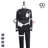 The Hundred Line Last Defense Academy Takumi Sumino Black Combat Cosplay Costume