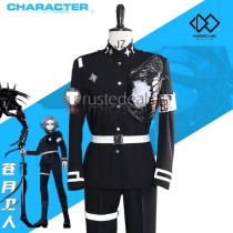 The Hundred Line Last Defense Academy Eito Aotsuki Black Cosplay Costume