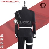 The Hundred Line Last Defense Academy Takumi Sumino Black Combat Cosplay Costume