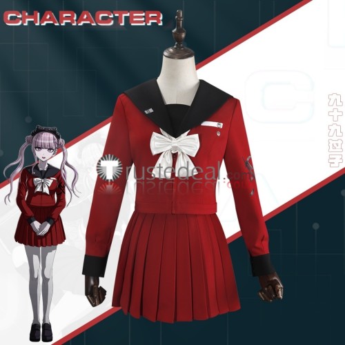 The Hundred Line Last Defense Academy Tsukumo Kako Uniform Red Cosplay Costume