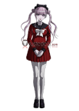The Hundred Line Last Defense Academy Tsukumo Kako Uniform Red Cosplay Costume