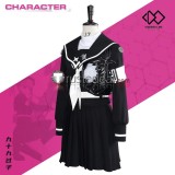 The Hundred Line Last Defense Academy Tsukumo Kako Black Combat Cosplay Costume