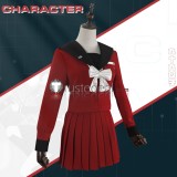 The Hundred Line Last Defense Academy Tsukumo Kako Uniform Red Cosplay Costume
