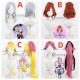 Pretty Cure Cure Passion Eas Cure Flora Haruno Haruka Cure Summer Natsuumi Manatsu Cure Kiss Grey Brown Yellow Pink Cosplay Wig