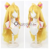 Pretty Cure Nekoyashiki Yuki Sakura Uta Yumehara Nozom Cure Melody Red Yellow Grey Pink Cosplay Wig