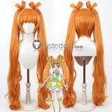 Pretty Cure Cure Rosetta Yotsuba Alice Cure Custard Arisugawa Himari Cure Nyammy Nekoyashiki Yuki Laura Orange Blue Beige Cosplay Wig