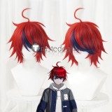 The Hundred Line Last Defense Academy Amemiya Darumi Eito Aotsuki Tsukumo Ima Takumi Sumino Blue Grey Purple Red Cosplay Wig