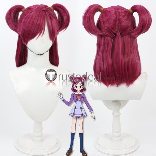 Pretty Cure Nekoyashiki Yuki Sakura Uta Yumehara Nozom Cure Melody Red Yellow Grey Pink Cosplay Wig