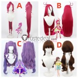 Pretty Cure Cure Blossom Cure Flamingo Cure Majesty Amanogawa Kirara Cure Twinkle Pink Purple Brown Cosplay Wig
