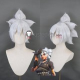 Overwatch 2 Hashimoto Kiriko New Skin Silver Ponytail Styled Cosplay Wig