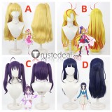 Pretty Cure Cure Miracle Asahina Mirai Shigure Koko Aokaze Nana Reginam Yellow Blue Purple Cosplay Wig