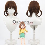Pretty Cure Hanamichi Ran Hijiri Ageha Toyama Daifuku Gijinka Brown Yellow Grey Cosplay Wig