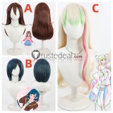 Pretty Cure Cure Zukyoon Cure Spicy Fuwa Kokone Sakura Uta Beige Brwon Blue Black Cosplay Wig