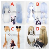 Girls Frontline OTS14 HK416 PPK Brown Orange Blue Brown Cosplay Wigs