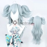 Girls Frontline Angelia Florence AR57 MDR Brown Grey Blue Cosplay Wigs