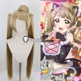 Love Live Double Ponytails Cat Neko Twin Tailed Cat Minami Kotori Styled Cosplay Wig
