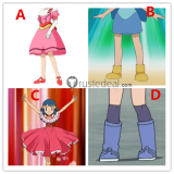 Pokemon Dawn Piplup Blue Pink Cosplay Shoes Boots
