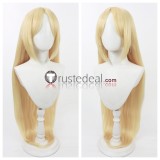 Mahou Shoujo ni Akogarete Gushing Over Magical Girls Sister Gigant Nero Alice Pink Golden Cosplay Wigs