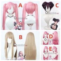 Goddess of Victory Nikke Quiry Quency Escape Queen Viper Dorothy Pink Golden Black Cosplay Wigs