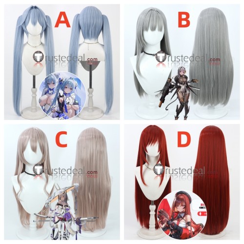 Goddess of Victory Nikke Hansel Gretel Marian Guren Rapi Blue Grey Brown Red Cosplay Wigs