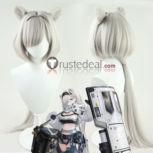 Arknights Aurora Goldenglow Specter the Unchained Vigil Grey Pink Black Cosplay Wigs