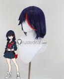 KILL la KILL Ryuko Matoi Fighting Kamui Senketsu Styled Black Blue Red Cosplay Wig