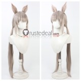 Arknights Pith Warmy Papyrus Executor the Ex Foedere Grey Silver Orange Golden Cosplay Wigs