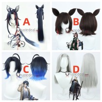 Arknights Blaze Catapult Lumen Hellagur Blue Brown Grey Cosplay Wigs