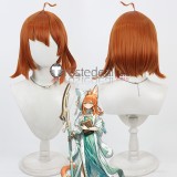 Arknights Pith Warmy Papyrus Executor the Ex Foedere Grey Silver Orange Golden Cosplay Wigs