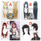 Arknights Horn Rita Scarmanderos Ling Myrtle Matterrhorn Golden Blue Red Black Cosplay Wigs