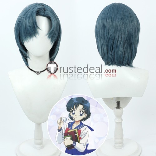 Sailor Moon Sailor Mercury Mizuno Ami Sailor Mars Rei Hino Tsukino Usagi Prince Endymion Kou Seiya Golden Blue Black Purple Cosplay Wig