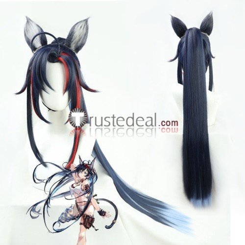 Arknights Blaze Catapult Lumen Hellagur Blue Brown Grey Cosplay Wigs