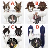 Arknights Stainless Jessica the Liberated Courier‌ Bison Brown Blue Purple Black Cosplay Wigs