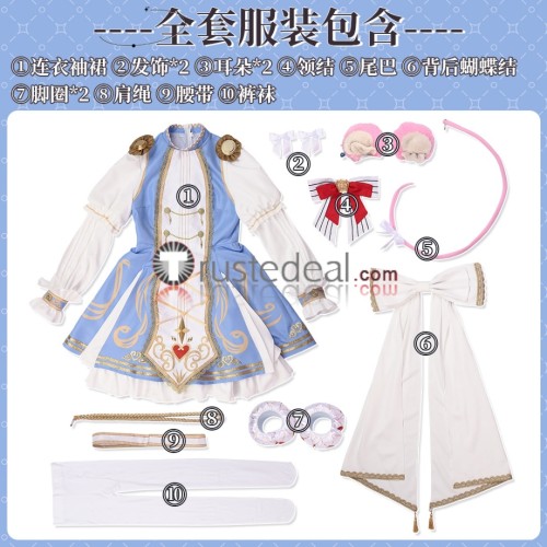 Project Sekai Mouse Otori Emu White Valentine's Day Lolita Cosplay Costume