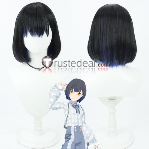 Project Sekai Colorful Stage Shiraishi An Kusanagi Nene Hinomori Shiho Hinomori Shizuku Black Green Grey Blue Cosplay Wigs