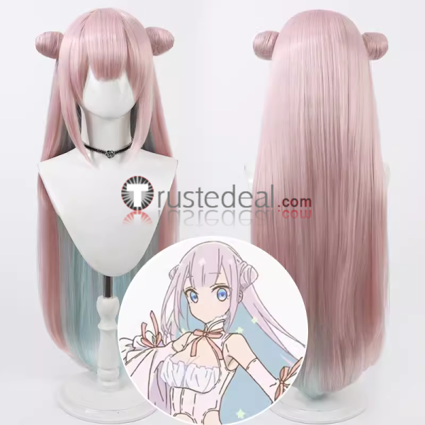 MahoAku The Magical Girl and the Evil Lieutenant Used to Be Archenemies Byakuya Mimori Cosplay Wig