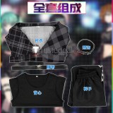 Project Sekai Colorful Stage PJSK Zozotown Collab Vivid BAD SQUAD Shinonome Akito Aoyagi Toya Azusawa Kohane Black Cosplay Costume