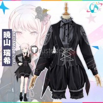 Project Sekai Colorful Stage PJSK Nightcord 25ji Akiyama Mizuki Gothic Lolita Black Cosplay Costume