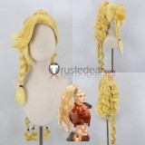 Monster Hunter Wilds MHWilds Gemma Golden Brown Styled Ponytail Cosplay Wig