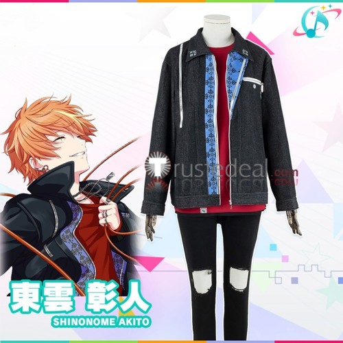 Project Sekai Colorful Stage PJSK Vivid BAD SQUAD Shinonome Akito Denim Black Cosplay Costume