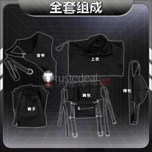 Project Sekai Colorful Stage PJSK Vivid BAD SQUAD Shinonome Akito Aoyagi Toya Azusawa Kohane Shiraishi An Black Cosplay Costume