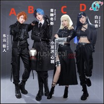 Project Sekai Colorful Stage PJSK Vivid BAD SQUAD Shinonome Akito Aoyagi Toya Azusawa Kohane Shiraishi An Black Cosplay Costume