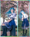 Project Sekai Colorful Stage PJSK MORE MORE JUMP! Kiritani Haruka Hinomori Shizuku Momoi Airi Uniform Dress Blue Cosplay Costume