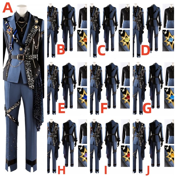 Project Sekai Colorful Stage X Ensemble Stars Kaito Akito Len Natsume Kamishiro Aoyagi Chiaki Cosplay Costume